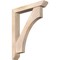 Ekena Millwork Westlake Slat Smooth Bracket w/ Offset Brace, Douglas Fir, 5 1/2"W x 32"D x 40"H BKT0604X32X40WTL06SDF - alternate 1